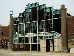 the casino in ruins, before it was torn down